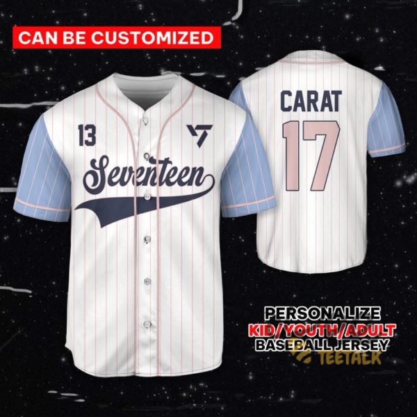 Custom Seventeen Members Baseball Jersey Shirt Kpop Trending 17 Right Here Tour Shirt Gift For Carat Sale beeteetalk 4