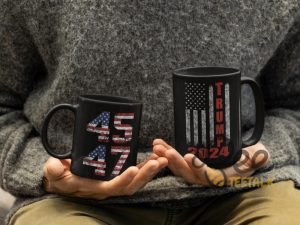 Trump 45 47 American Flag Coffee Mug 2024 Patriotic Coffee Cup Political Republican Gift - | Beeteetalk High-quality Image