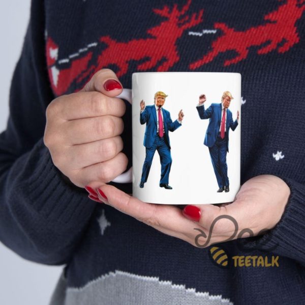 Trump Dance Coffee Mug Funny Donald Trump Dancing Mug Political Cup Maga Gift beeteetalk 1