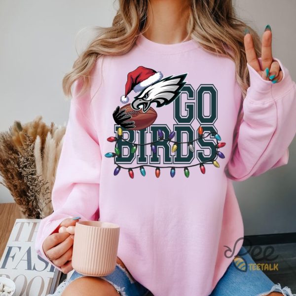 Philadelphia Eagles Go Birds Christmas Shirt beeteetalk 2