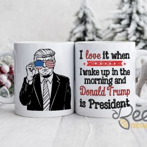 President Trump Coffee Mug I Love It When I Wake Up In The Morning And Donald Trump Is President Political Cups Gifts beeteetalk 2