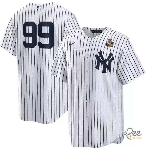 Nike New York Yankees Aaron Judge 99 World Series 2024 Baseball Jersey Shirt beeteetalk 1