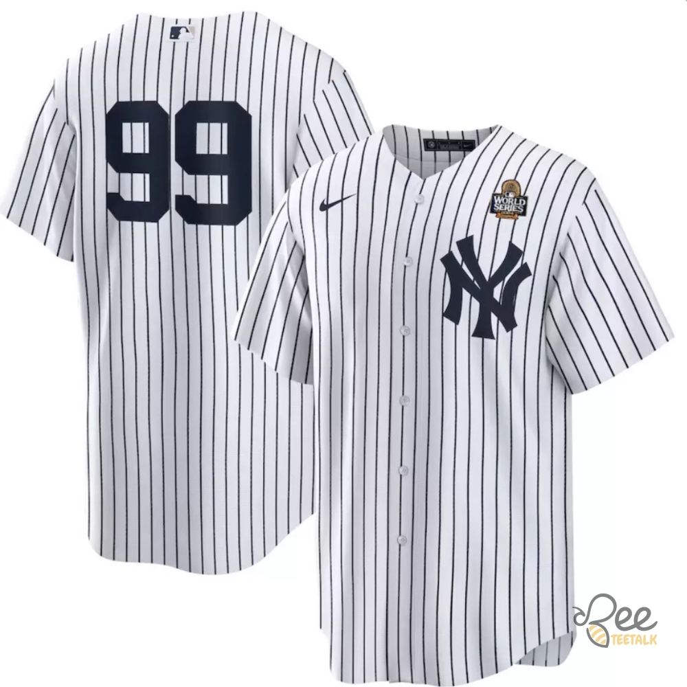 Nike New York Yankees Aaron Judge 99 World Series 2024 Baseball Jersey Shirt