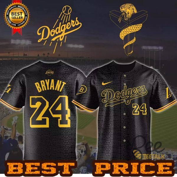 Personalized Los Angeles Dodgers Kobe Bryant Baseball Jersey Shirt Nike Giveaway 2024 beeteetalk 1