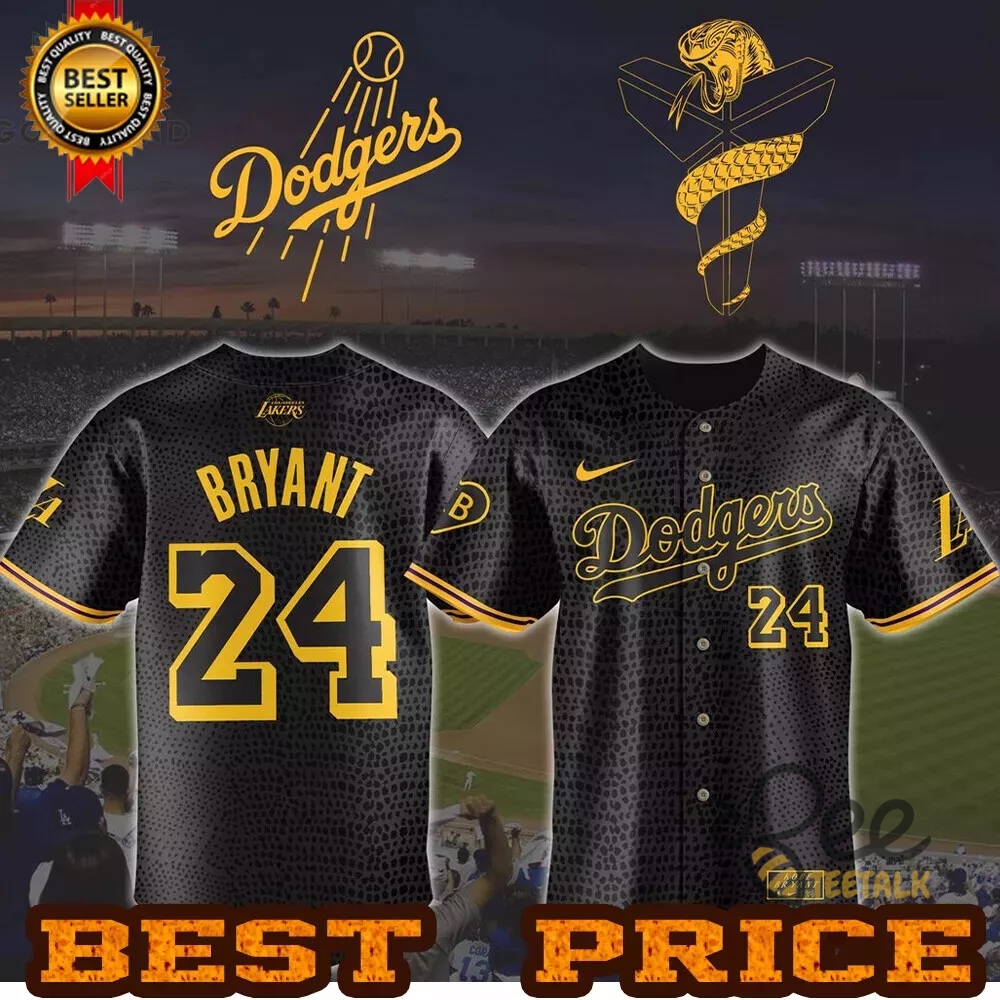 Personalized Los Angeles Dodgers Kobe Bryant Baseball Jersey Shirt Nike Giveaway 2024