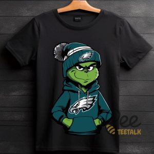 Philadelphia Eagles Grinch Christmas Shirt beeteetalk 3