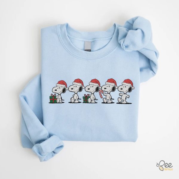 Snoopy The Peanuts Christmas Embroidered Shirt Sweatshirt Hoodie Tshirt beeteetalk 4