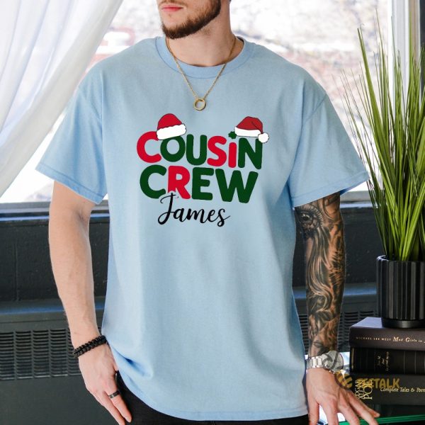 Cousin Crew Christmas Family Matching Shirts Custom Name beeteetalk 2