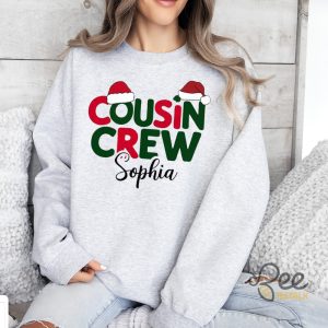 Cousin Crew Christmas Family Matching Shirts Custom Name beeteetalk 6