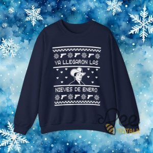 Chalino Ya Llegaron Las Nieves De Enero Ugly Christmas Sweatshirt Hoodie T Shirt Felis Navidad Funny Tee beeteetalk 2