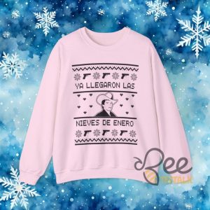 Chalino Ya Llegaron Las Nieves De Enero Ugly Christmas Sweatshirt Hoodie T Shirt Felis Navidad Funny Tee beeteetalk 6