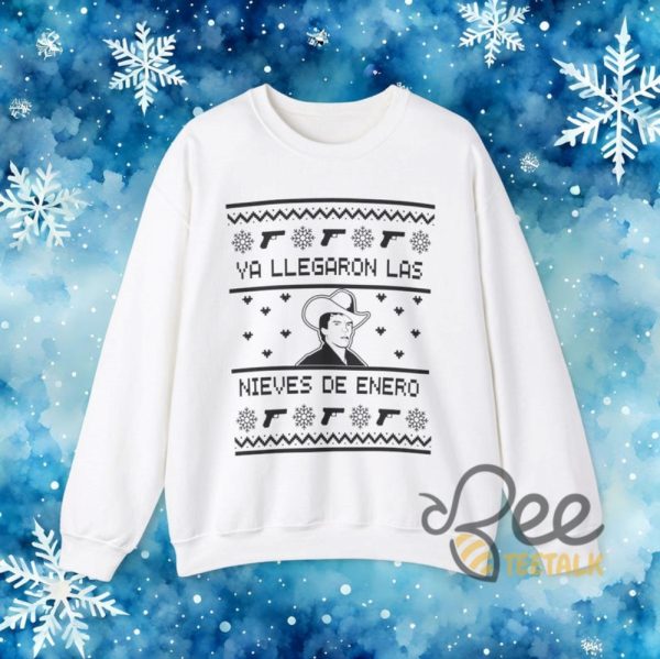 Chalino Ya Llegaron Las Nieves De Enero Ugly Christmas Sweatshirt Hoodie T Shirt Felis Navidad Funny Tee beeteetalk 7