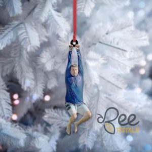 I Think You Should Leave Zip Line Acrylic Christmas Ornament Funny Meme Xmas Tree Decor Gift beeteetalk 2