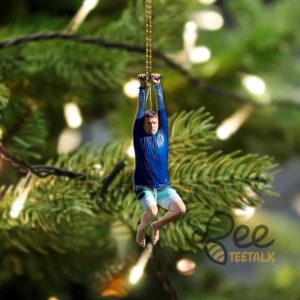 I Think You Should Leave Zip Line Acrylic Christmas Ornament Funny Meme Xmas Tree Decor Gift beeteetalk 3