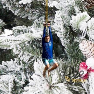 I Think You Should Leave Zip Line Acrylic Christmas Ornament Funny Meme Xmas Tree Decor Gift beeteetalk 5