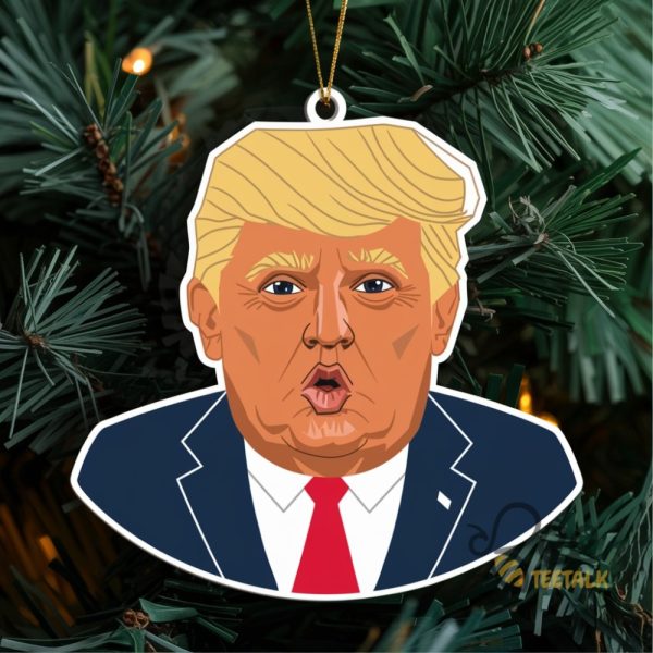 Donald Trump Face 2024 Christmas Ornament Acrylic Tree Decoration Holiday Gift beeteetalk 1