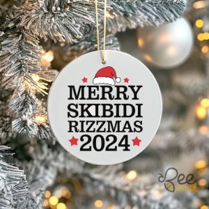 Merry Skibidi Rizzmas Christmas Ornament Skibidi Meme Gen Z Teenager Funny Xmas Gift 2024 White Elephant Gift beeteetalk 3