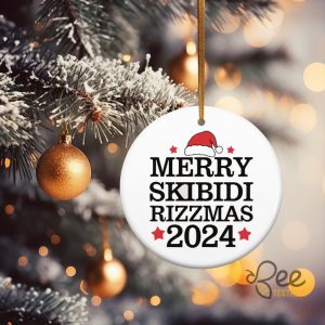 Merry Skibidi Rizzmas Christmas Ornament Skibidi Meme Gen Z Teenager Funny Xmas Gift 2024 White Elephant Gift beeteetalk 5