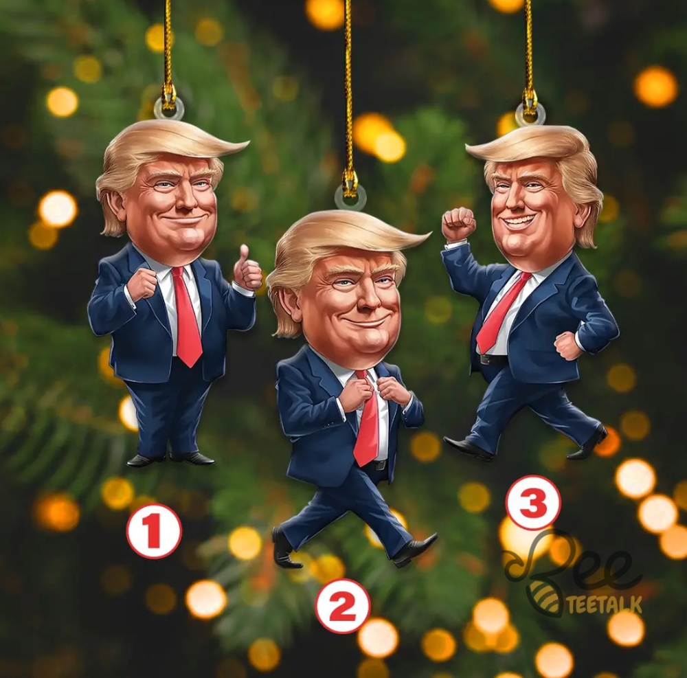 Trump Dancing Ornament Maga Christmas Acrylic Ornament