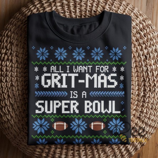 All I Want For Gritmas Is A Super Bowl Detroit Lions Shirt beeteetalk 1