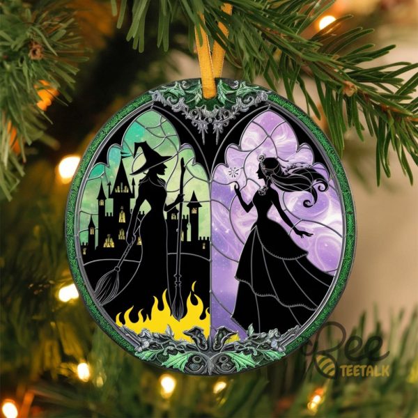 Elphaba And Glinda Besties Acrylic Ornament Wicked Christmas Ornament Wicked Change For Good Wizard Of Oz Lover Gift beeteetalk 1