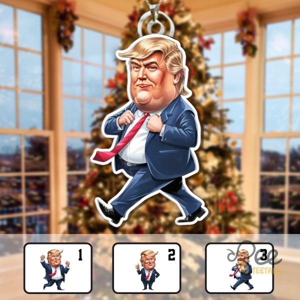 Donald Trump Dancing Christmas Ornament Acrylic President Xmas Tree Decoration beeteetalk 1