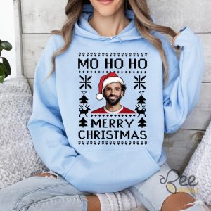 Mohamed Salah Mo Ho Ho Merry Christmas Ugly Sweatshirt T Shirt Hoodie Liverpool Fc Gift beeteetalk 5