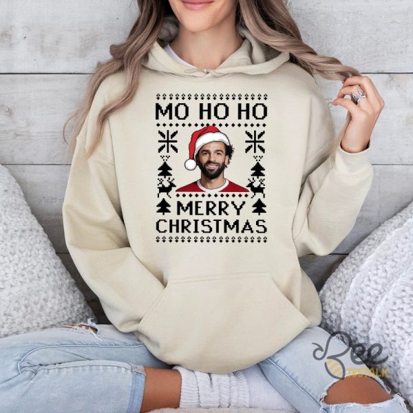 Mohamed Salah Mo Ho Ho Merry Christmas Ugly Sweatshirt T Shirt Hoodie Liverpool Fc Gift beeteetalk 6