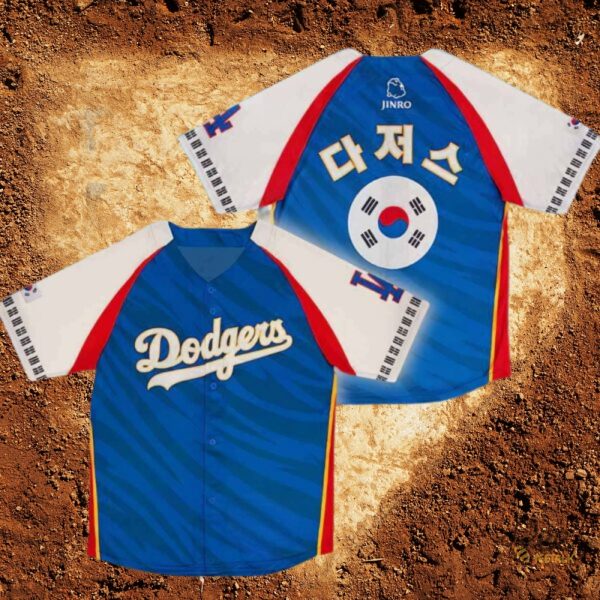 La Dodgers Korean Heritage Night Baseball Jersey Shirt 2024 Giveaway Replica beeteetalk 2