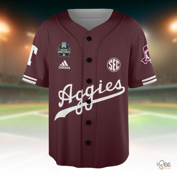 Personalized Aggie Baseball Jersey Shirt Custom Texas A And M Baseball Jerseys Ncaa 2024 beeteetalk 1