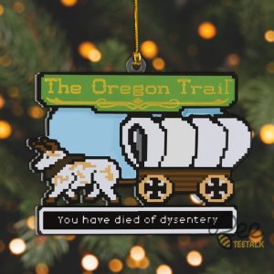 Oregon Trail Acrylic Christmas Ornament Inspired By Hallmark Ornaments beeteetalk 2