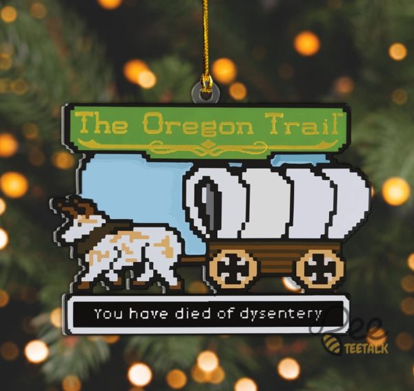 Oregon Trail Acrylic Christmas Ornament Inspired By Hallmark Ornaments beeteetalk 2