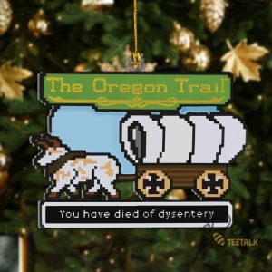 Oregon Trail Acrylic Christmas Ornament Inspired By Hallmark Ornaments beeteetalk 3