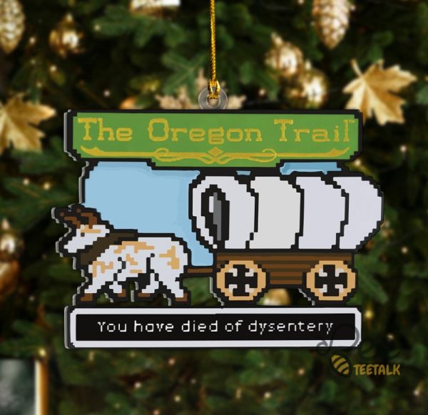 Oregon Trail Acrylic Christmas Ornament Inspired By Hallmark Ornaments beeteetalk 3