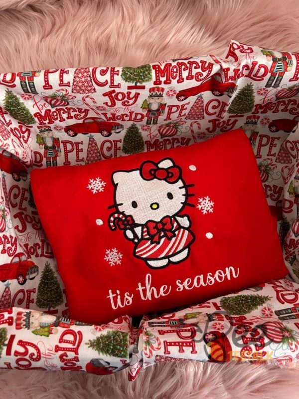 Hello Kitty Christmas Embroidered Sweatshirt T Shirt Hoodie beeteetalk 4