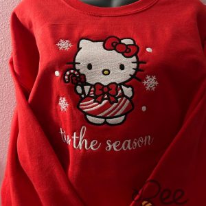 Hello Kitty Christmas Embroidered Sweatshirt T Shirt Hoodie beeteetalk 5