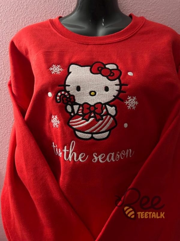 Hello Kitty Christmas Embroidered Sweatshirt T Shirt Hoodie beeteetalk 5