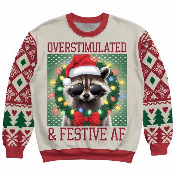 a crew neck sweatshirt featuring a quirky christma SCJNHUEkQauNuAVAsKCBJw rSUjWTltQMW8nnYBlLCjoA Copy