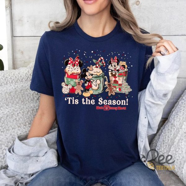 New Wdw Cartoon Mouse Parks 2024 Christmas Holiday Tis The Season Shirt beeteetalk 1