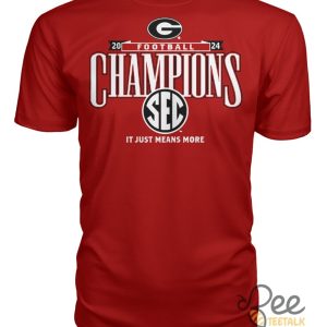 Reprinted Uga Sec Championship Shirt 2024 It Just Means More George Bulldog Georgia T Shirt Sweatshirt Hoodie beeteetalk 2