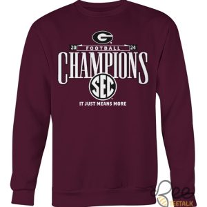 Reprinted Uga Sec Championship Shirt 2024 It Just Means More George Bulldog Georgia T Shirt Sweatshirt Hoodie beeteetalk 3