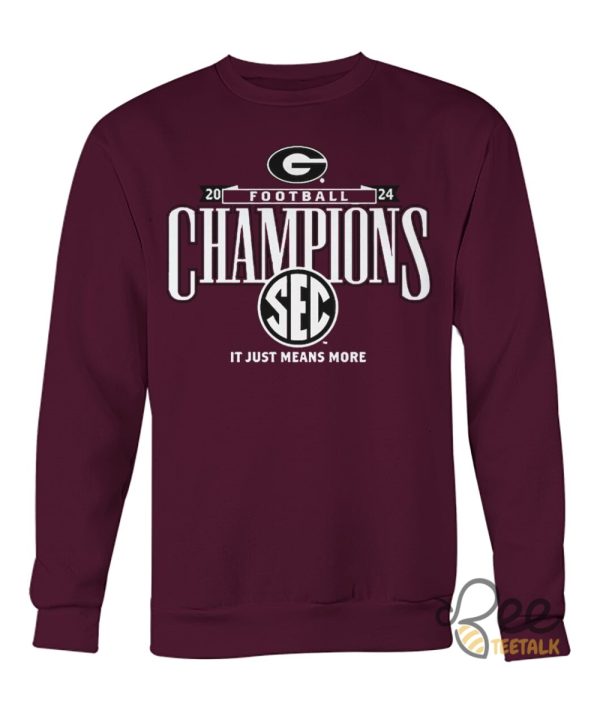 Reprinted Uga Sec Championship Shirt 2024 It Just Means More George Bulldog Georgia T Shirt Sweatshirt Hoodie beeteetalk 3