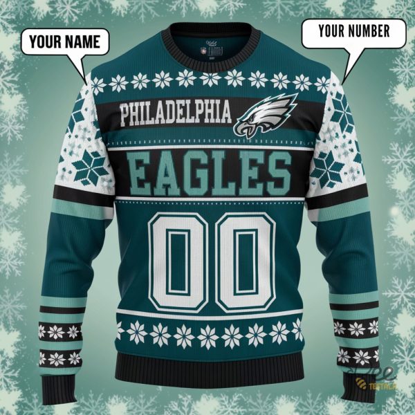 Personalized Philadelphia Eagles Nfl Ugly Christmas Sweater 2024 beeteetalk 1