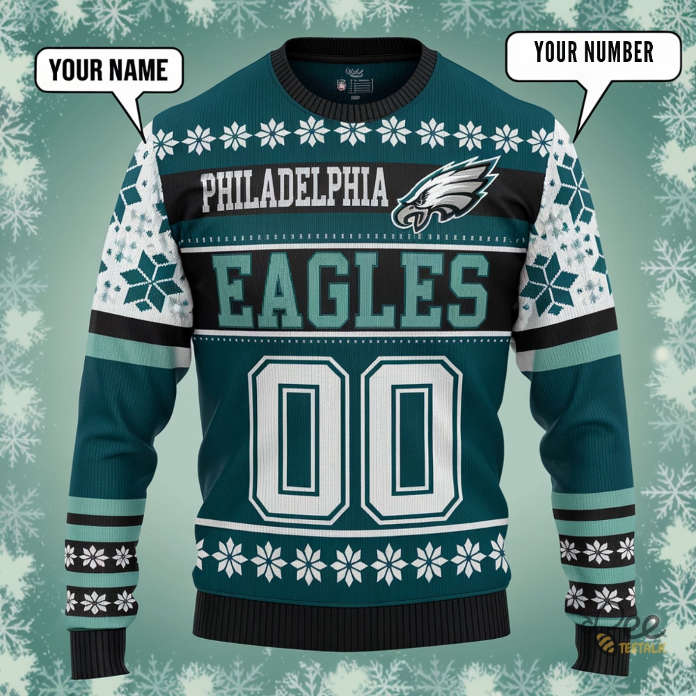 Personalized Philadelphia Eagles Nfl Ugly Christmas Sweater 2024