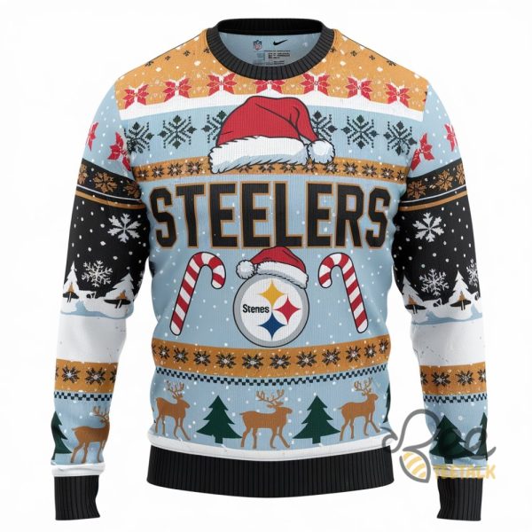 Pittsburgh Steelers 2024 Merry Christmasugly Sweater beeteetalk 1