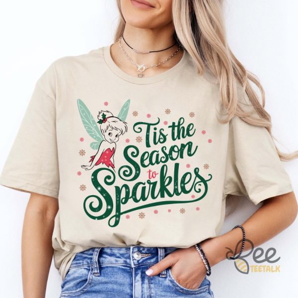 Tinkerbell Tis The Season To Sparkle Christmas Shirt beeteetalk 6