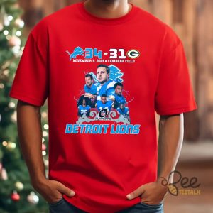 Detroit Football Win 34 31 5Th December 2024 Shirt Packers Vs Lions Shirts beeteetalk 5