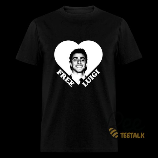 Free Luigi Mangione Shirt Free Him Graphic Tee beeteetalk 1