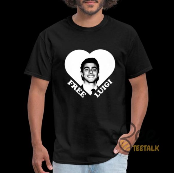 Free Luigi Mangione Shirt Free Him Graphic Tee beeteetalk 2