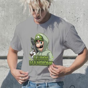 Luigi Mangione Mario Shirt Funny beeteetalk 1